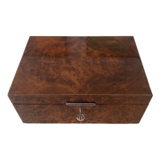 Large Cigar Box in Elm Burl from Dunhill, 1970s For Sale