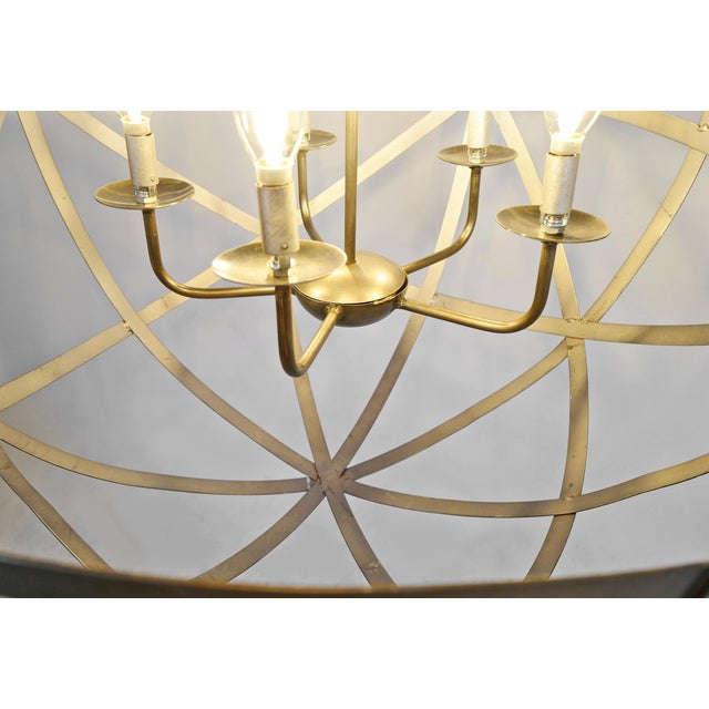 2020s Modern Meridian Iron Orb Strap Chandelier For Sale - Image 5 of 6