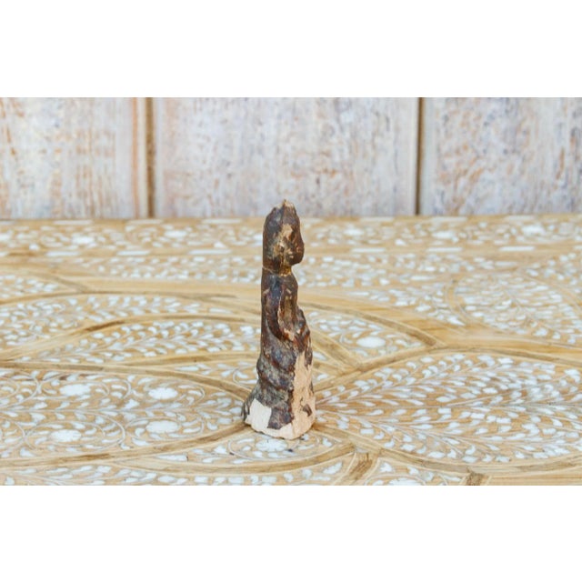 19th Century 19th Century Petite Burmese Clay Buddha For Sale - Image 5 of 7