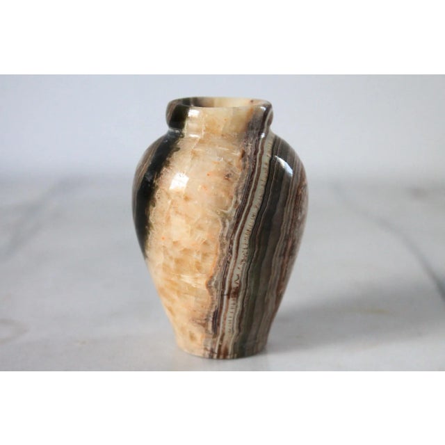 Mid 20th Century Vintage Polished Stone Bud Vase For Sale - Image 5 of 8