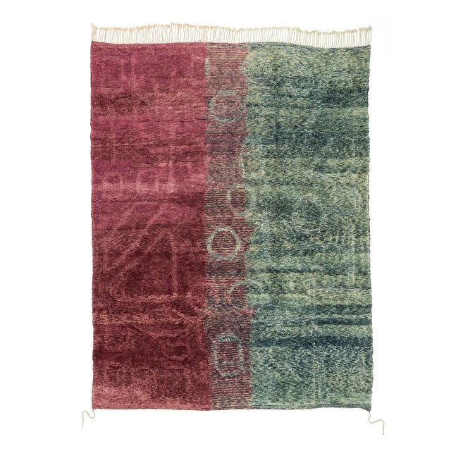 Hand-Knotted Wool Rug by Azele Studio For Sale - Image 12 of 12