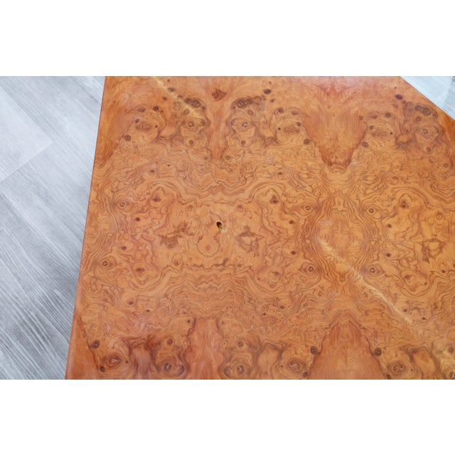 Vintage Burl Wood Coffee Table Attributed to J. Wade Beam for Brueton, 1970s For Sale - Image 12 of 12