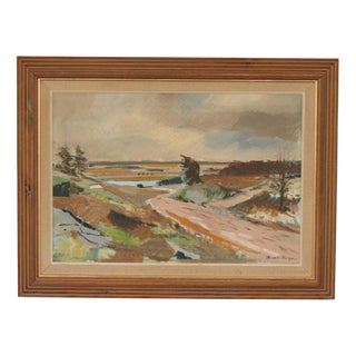 Budde Nielsen, Swedish Landscape, 1960s, Oil on Canvas, Framed For Sale