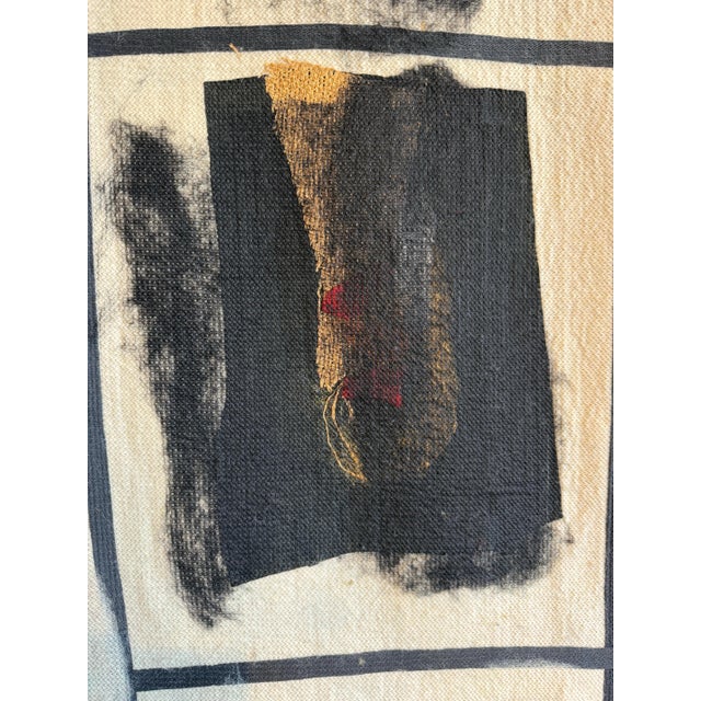 Robert Freimark “Sixteen Blacks” Monumental Textile Wall Hanging Art For Sale - Image 11 of 17