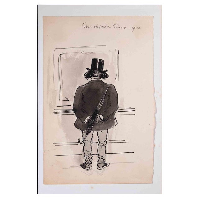 Le Prince Alexandre Bibesco, Original Drawing, Early 20th-Century For Sale