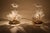 Hollywood Regency Italian Murano Glass and Gold Plate Table Lamps, 1980s, Set of 2 For Sale - Image 9 of 12