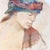 French Vintage Portrait in Pastel Woman in Headdress Painting French Look Judy Horowitz For Sale - Image 3 of 10