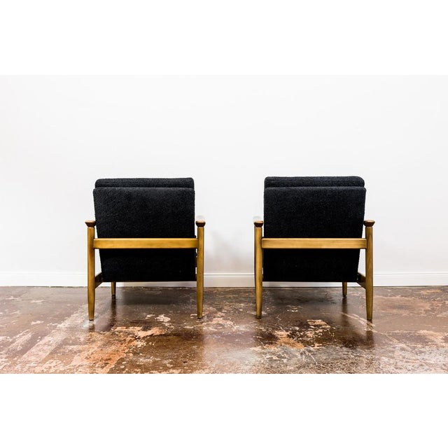 GFM 142 Armchairs by Edmund Homa for Gościcńskie Furniture Fabryki, 1960s, Set of 2 For Sale - Image 16 of 18