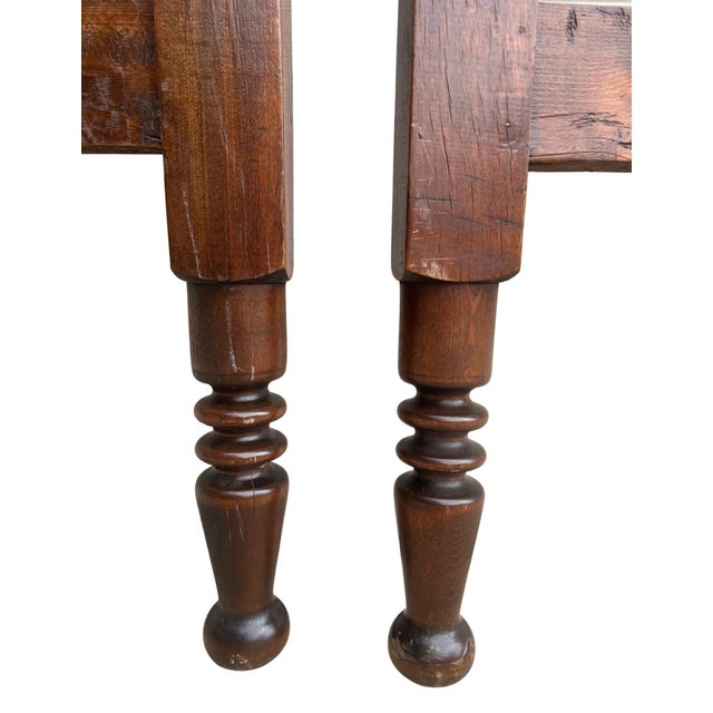 Antique Jenny Lind Spool & Spindle Matching Twin Headboard & Footboard For Sale - Image 12 of 16