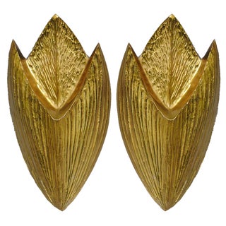 Vintage French Wall Lights from Maison Charles, 1970s, Set of 2 For Sale