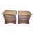 Late 20th Century Pair of Matching Solid Wood Nightstands For Sale