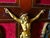 Victorian Baroque Gilded Bronze Crucifix For Sale - Image 3 of 10