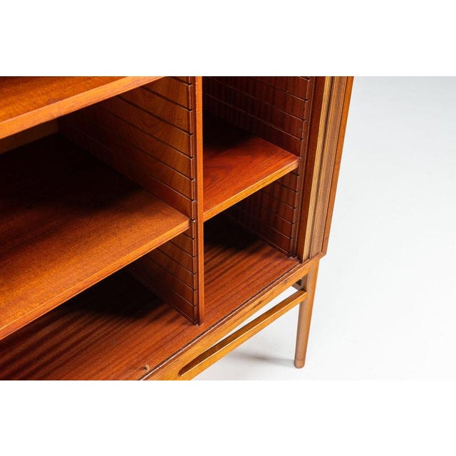 Danish High Cabinet in Teak with Tambour Doors, 1960 For Sale - Image 6 of 15