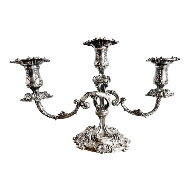 Late 19th Century Victorian Era Tiffany & Co Silver Plated Candelabra For Sale