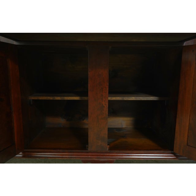 Dr Dimes Primitive Cherry 4 Door Server Buffet For Sale - Image 4 of 18