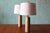 1960s 1960s Pair of Jane and Gordon Martz Table Lamps M41 Marshall Studios Yellow With White Decoration For Sale - Image 5 of 14
