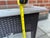 Brown Gloster Wicker & Glass Side Table For Sale - Image 8 of 12
