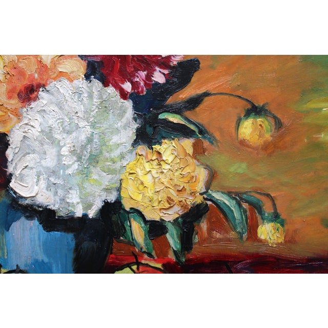 Wilhelms Girupnieks, Still Life, 1964, Oil on Cardboard For Sale - Image 4 of 7