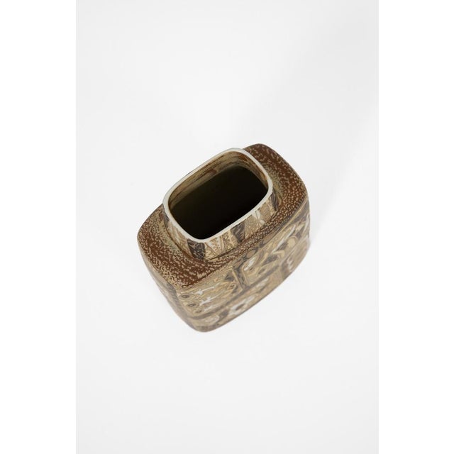 Sculptural Faience Vase from Royal Copenhagen with Decorations, 1960s For Sale - Image 3 of 8