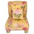 Pair of Palm Beach Regency Yellow Floral Slipper Chairs With Throw Pillows For Sale - Image 12 of 18