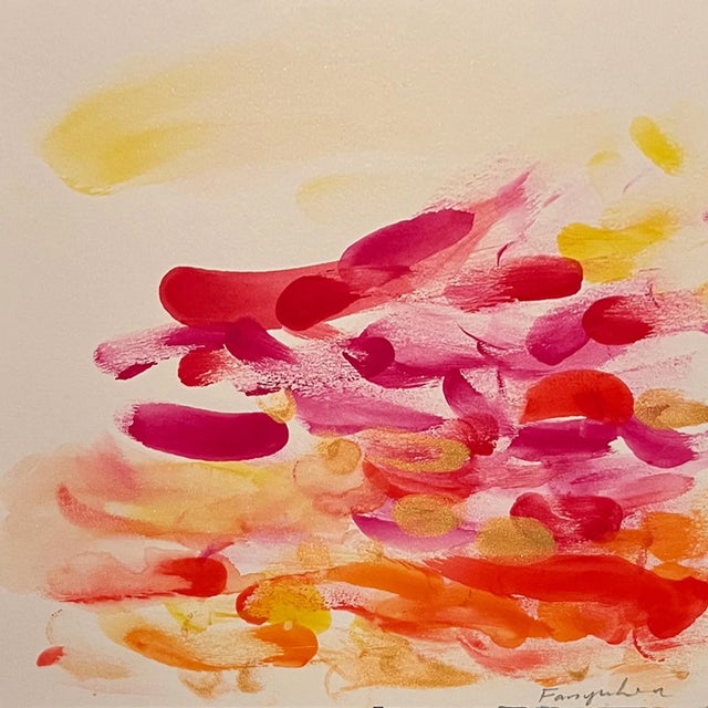 Contemporary Watercolor Painting the Touch of Ocean No.2 by Fanyu Lin For Sale - Image 3 of 7