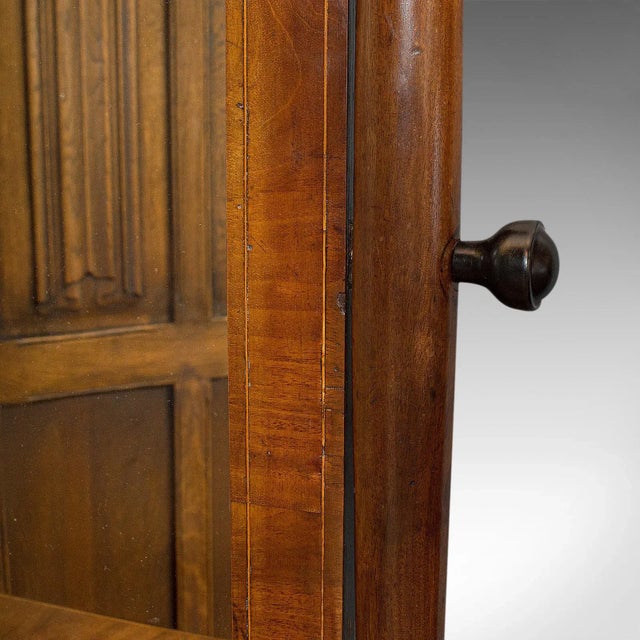 Victorian 1880s Victorian Empire Style Walnut Vanity Mirror For Sale - Image 3 of 13