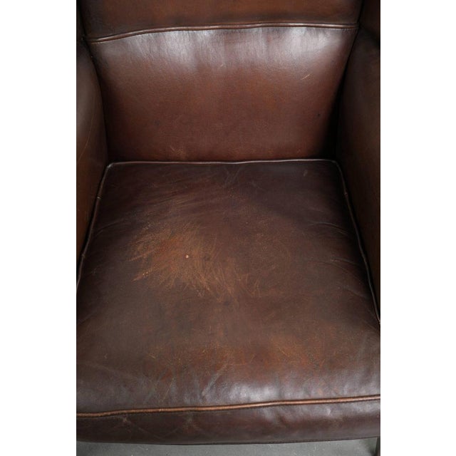 Sheepskin Wing Lounge Chair For Sale - Image 6 of 13
