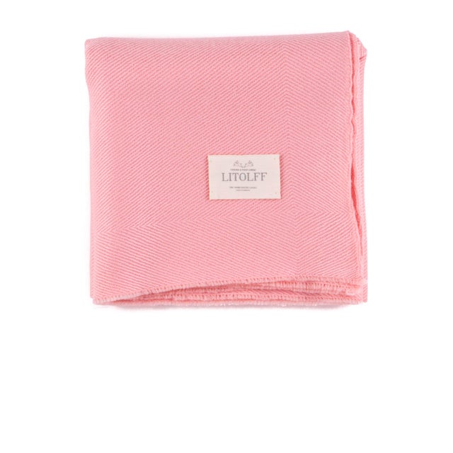 Handwoven Blanket in Yellow by Litolff, Germany For Sale - Image 11 of 15