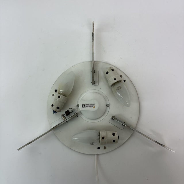 Dimensions: 41cm Diameter , 9cm Height Condition: Good Period: 1970's Manufacturer: Kaiser Idell Material: Glass, Metal....