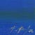 Midnight Sun - Original Minimalist Modern Blue Beach Scene Acrylic Painting on Canvas by Kathleen Keifer For Sale - Image 9 of 9
