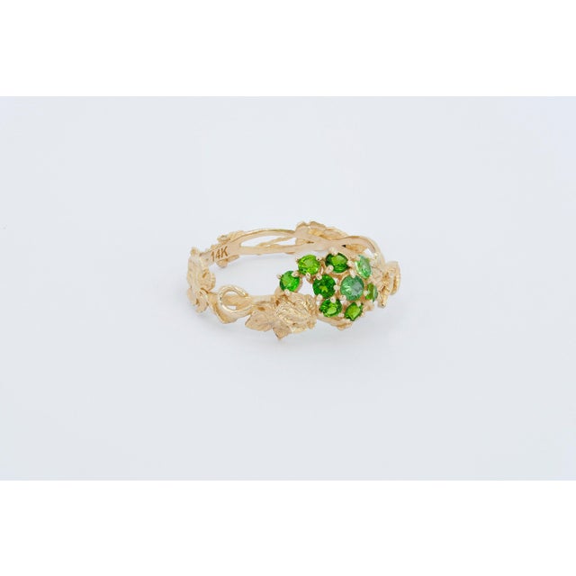 Grape Leaves Ring in 14k Gold For Sale - Image 6 of 9