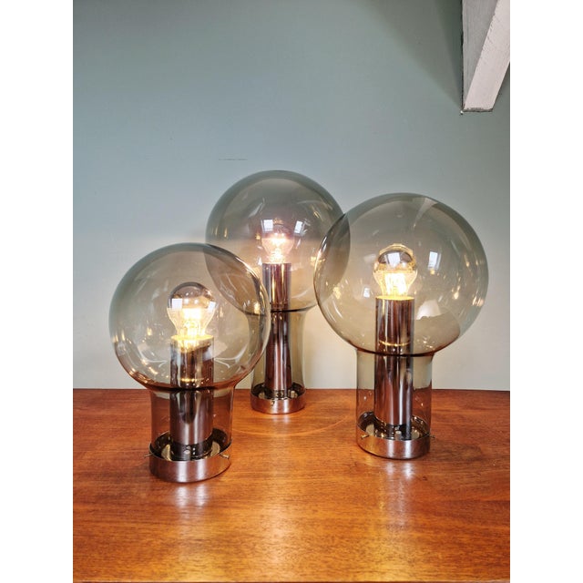 Maxi Globe Ceiling Lights from Raak Amsterdam, 1960, Set of 3 For Sale - Image 4 of 15