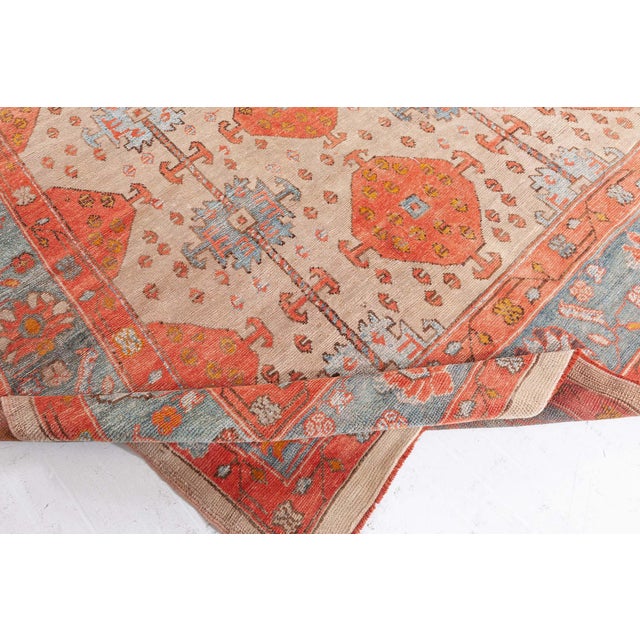 Beige New Turkish Oushak Rug by Doris Leslie Blau For Sale - Image 8 of 9