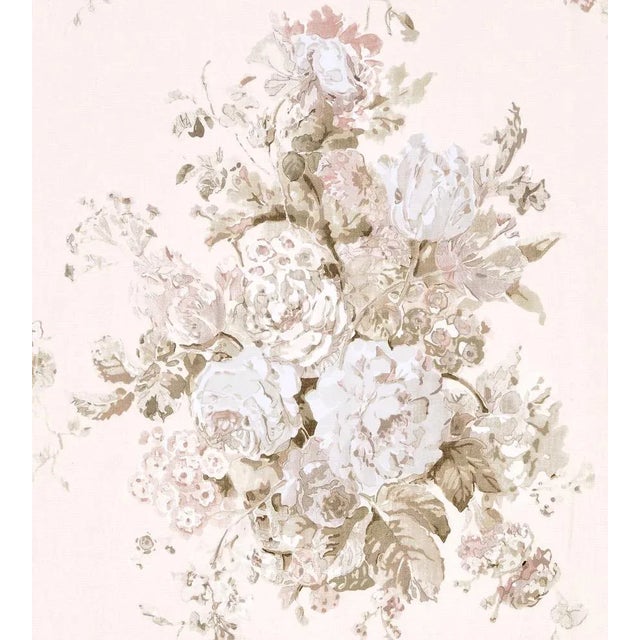Traditional Sample - The House of Scalamandré Sybilla Bouquet Fabric, Rose Quartz For Sale - Image 3 of 3