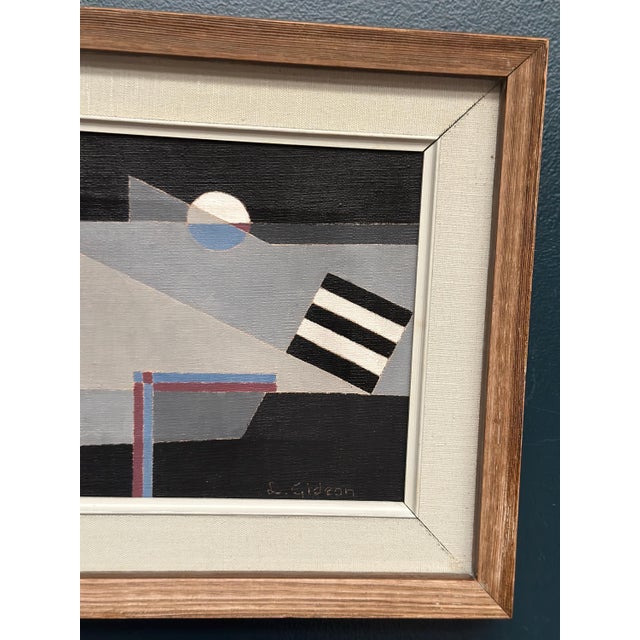 Lars. Gideon, Abstract Composition, 1960s, Oil on Canvas, Framed For Sale - Image 16 of 18