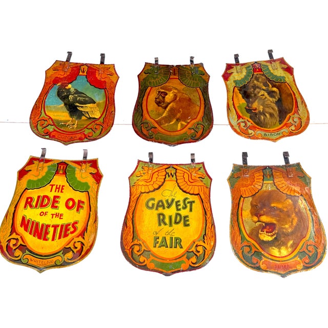 6 Double-Sided Wombwell & Whitelegg Victorian Exotic Animalier Tole Panels, 1891 For Sale - Image 11 of 18