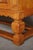 Gold Mid-Century Modern Danish Oak Cabinet with Carved Doors and Decorative Base, 1950s For Sale - Image 8 of 17