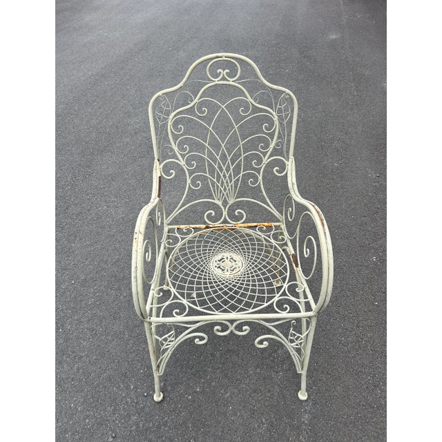 1970s Vintage Decorative French Patio Bistro Set *** For Sale - Image 5 of 8