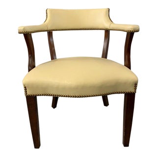 Antique Leather Office Chair For Sale
