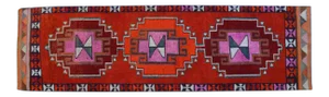 Hand-Knotted Turkish Kurdish Runner