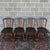 A set of 4 late 20th century Ethan Allen Antiqued Pine collection Rustic Traditional dining chairs known as the Country...