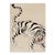 Rug & Kilim’s Contemporary Tiger Pictorial Rug in Beige-Cream and Black Tones For Sale