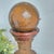 1970s Italian Leather Wrapped Decanter Brass Knight Crest, Bar Cart Dark Academic For Sale - Image 10 of 16