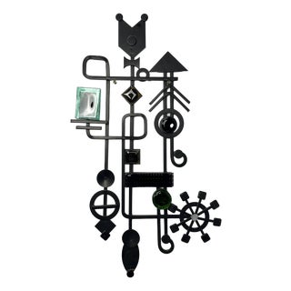 Mid-Century Wrought Iron Wall Decoration from Dantoft, Denmark, 1960s For Sale