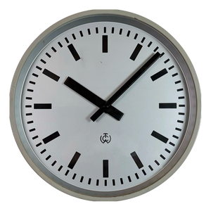 Vintage Industrial Station Wall Clock from TCW, 1960