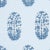 Schumacher Askandra Flower Fabric In Chambray For Sale