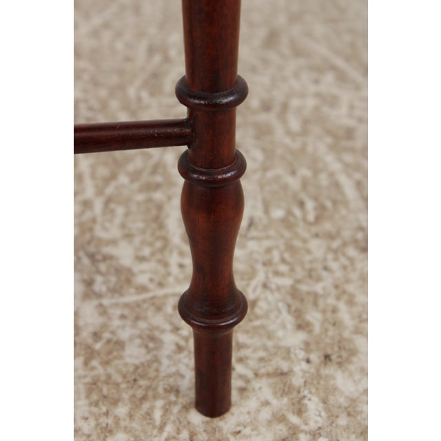 English Edwardian Inlaid Mahogany Oval Tray Table For Sale - Image 13 of 15