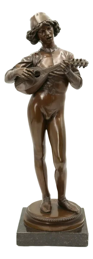 Paul Dubois, Florentine Singer, 1865, Bronze
