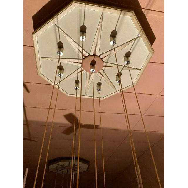 Mid-Century Modern Large Mid-Century Cascading Pendant Lamp from Hillebrand, 1960s For Sale - Image 3 of 13