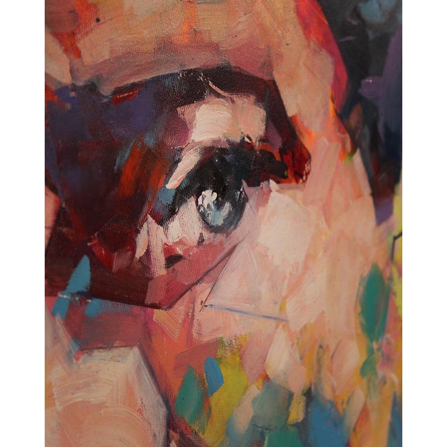 Early 21st Century Jiménez, Interpretation, Oil on Canvas For Sale - Image 5 of 6